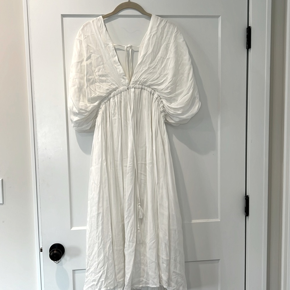 Classic white summer dress
